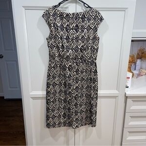 ABG Dress Black and White Geometric print Size 10